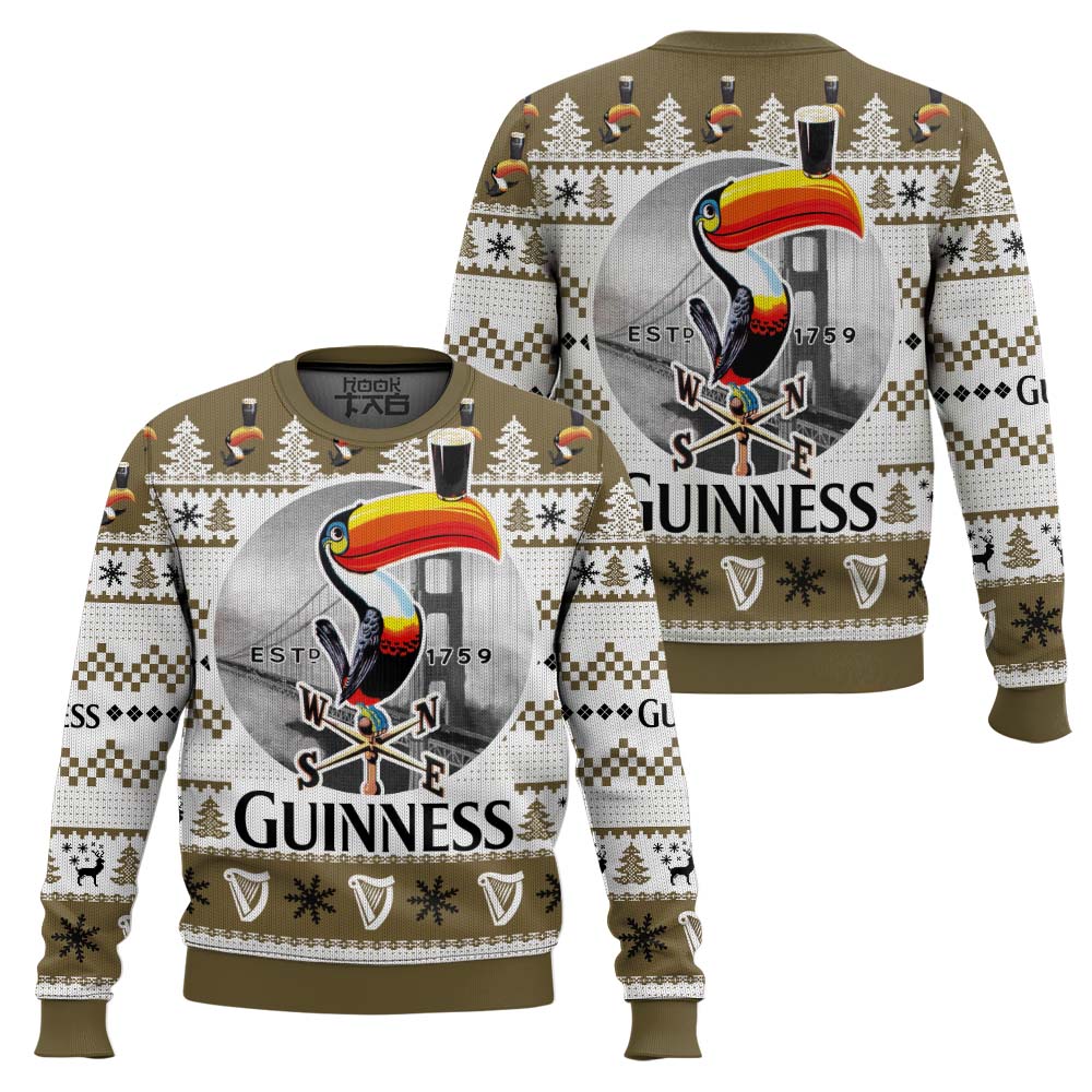 2021 Guinness Beer 1759-toucan Ugly Christmas Sweater – Moonbestprint