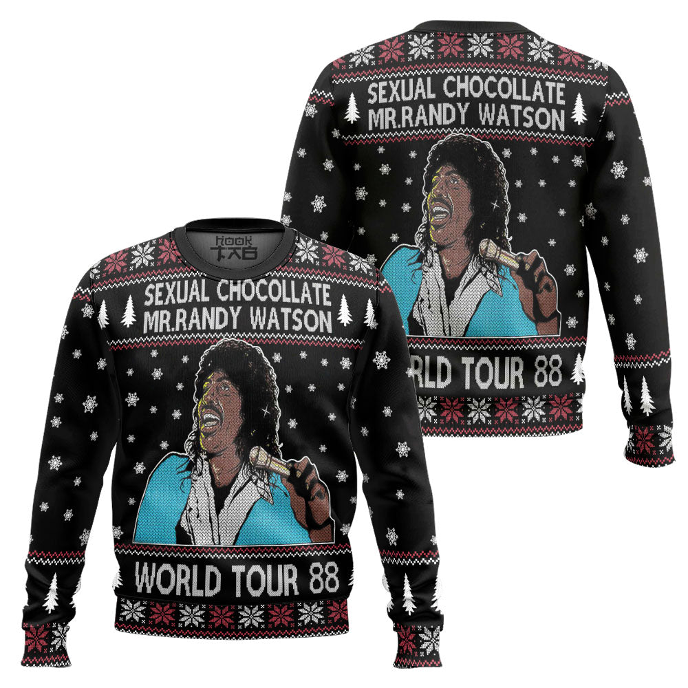 Sexual Chocolate Mr. Randy Watson World Tour 88 Ugly Christmas Sweater – Moonbestprint