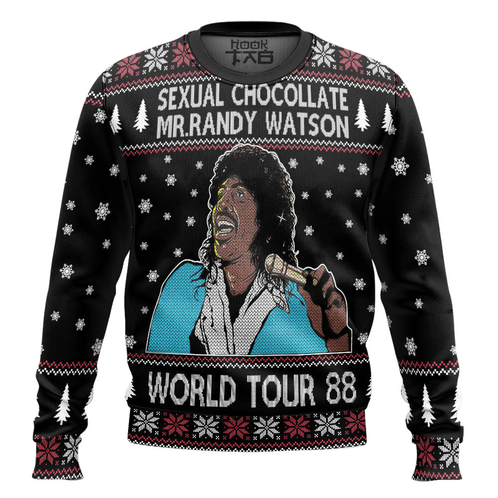 Sexual Chocolate Mr. Randy Watson World Tour 88 Ugly Christmas Sweater – Moonbestprint