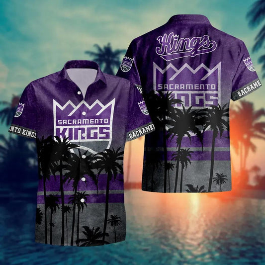 Sacramento Kings Aloha Hawaiian Shirt, NCAA Hawaiian Shirt Moonbestprint
