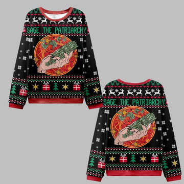 Sage The Patriarchy Ugly Christmas Sweater - Moonbestprint