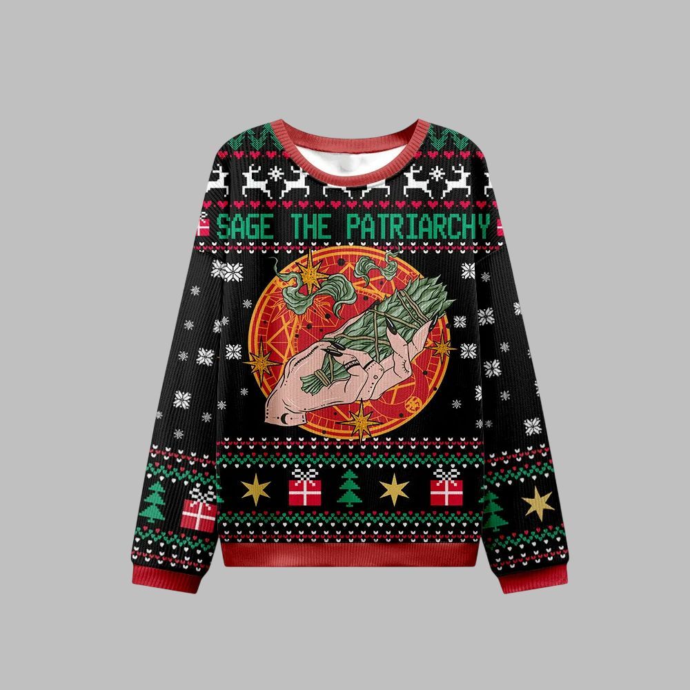 Sage The Patriarchy Ugly Christmas Sweater - Moonbestprint