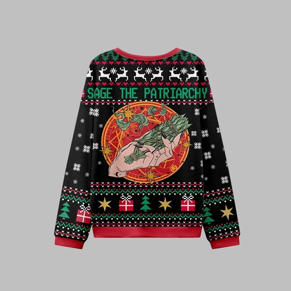 Sage The Patriarchy Ugly Christmas Sweater - Moonbestprint