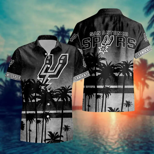 San Antonio Spurs Aloha Hawaiian Shirt, NCAA Hawaiian Shirt Moonbestprint
