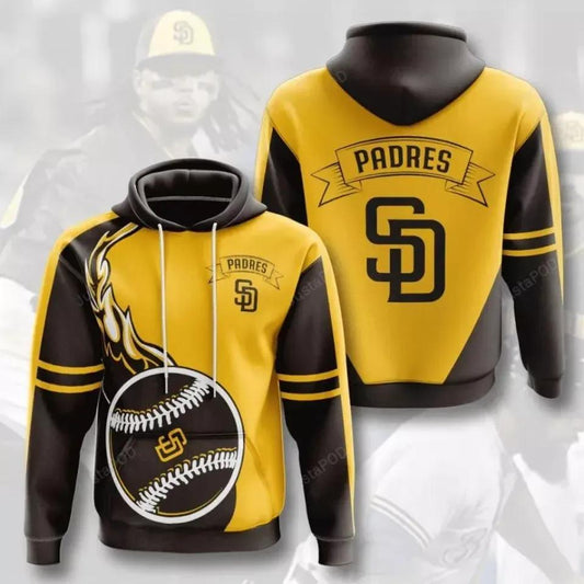 San Diego Baseball Team Padress 3D Hoodie, MLB Hoodie Moonbestprint