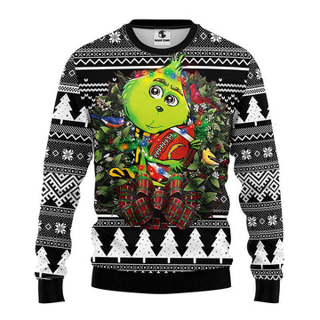 San Diego Chargers Grinch Hug Ugly Christmas Sweater Moonbestprint