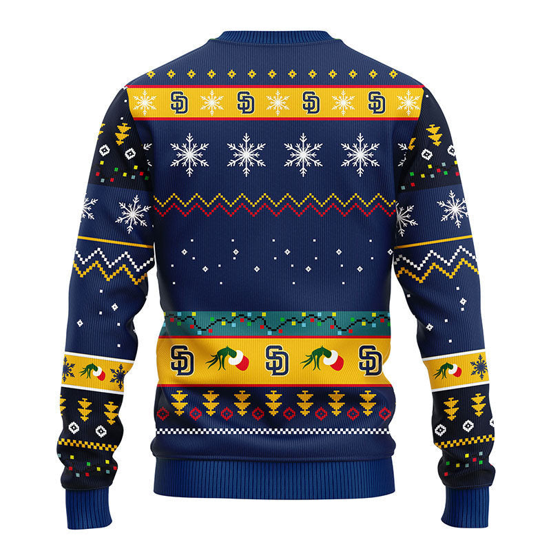 San Diego Padres 12 Grinch Xmas Day Ugly Christmas Sweater Moonbestprint