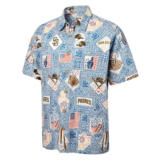 San Diego Padres Blue Americana 2026 Hawaiian Shirt – Moonbestprint