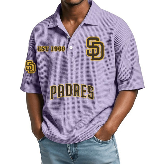 EST 1969 San Diego Padres Waffle Polo Shirt - Moonbestprint