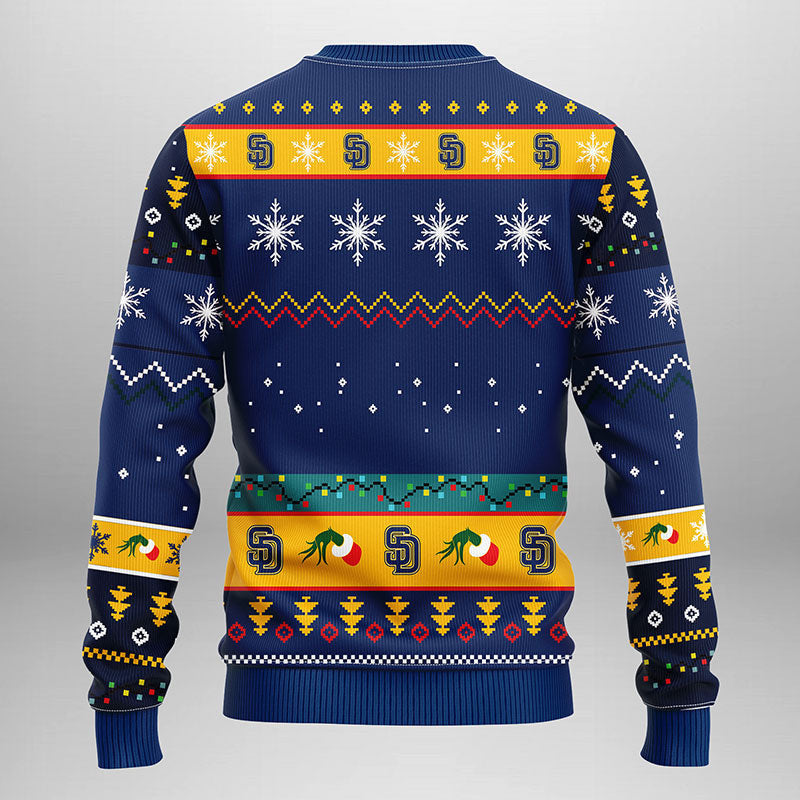San Diego Padres Grinch Ugly Christmas Sweater Moonbestprint