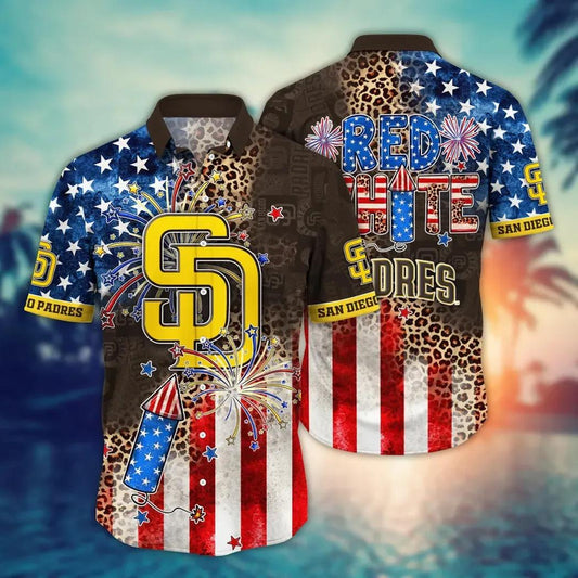 San Diego Padres MLB Aloha Hawaiian Shirt 2, MLB Hawaiian Shirt Moonbestprint