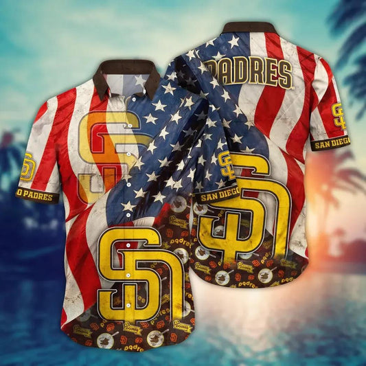 San Diego Padres MLB Flower Aloha Hawaiian Shirt 11, MLB Hawaiian Shirt Moonbestprint
