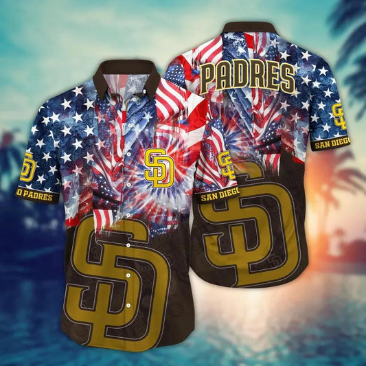 San Diego Padres MLB Flower Aloha Hawaiian Shirt 12, MLB Hawaiian Shirt Moonbestprint