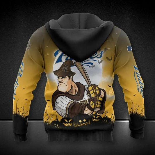 San Diego Padres Mascot All Over Print Hoodie 1, MLB Hoodie Moonbestprint