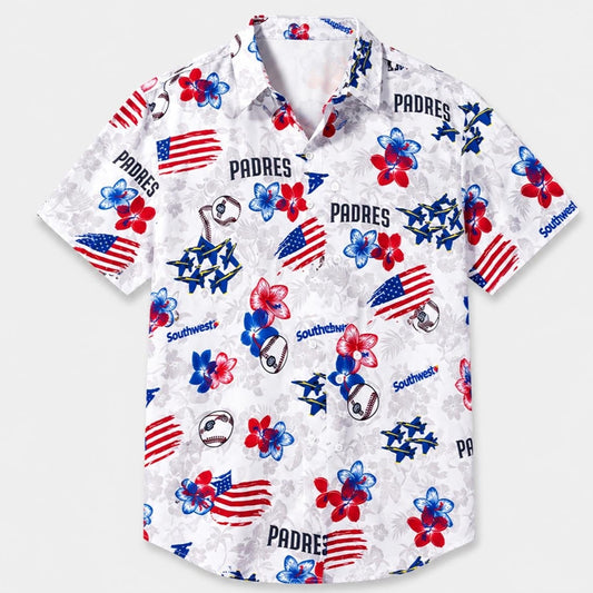 San Diego Padres Patriotic 2026 Hawaiian Shirt – Moonbestprint