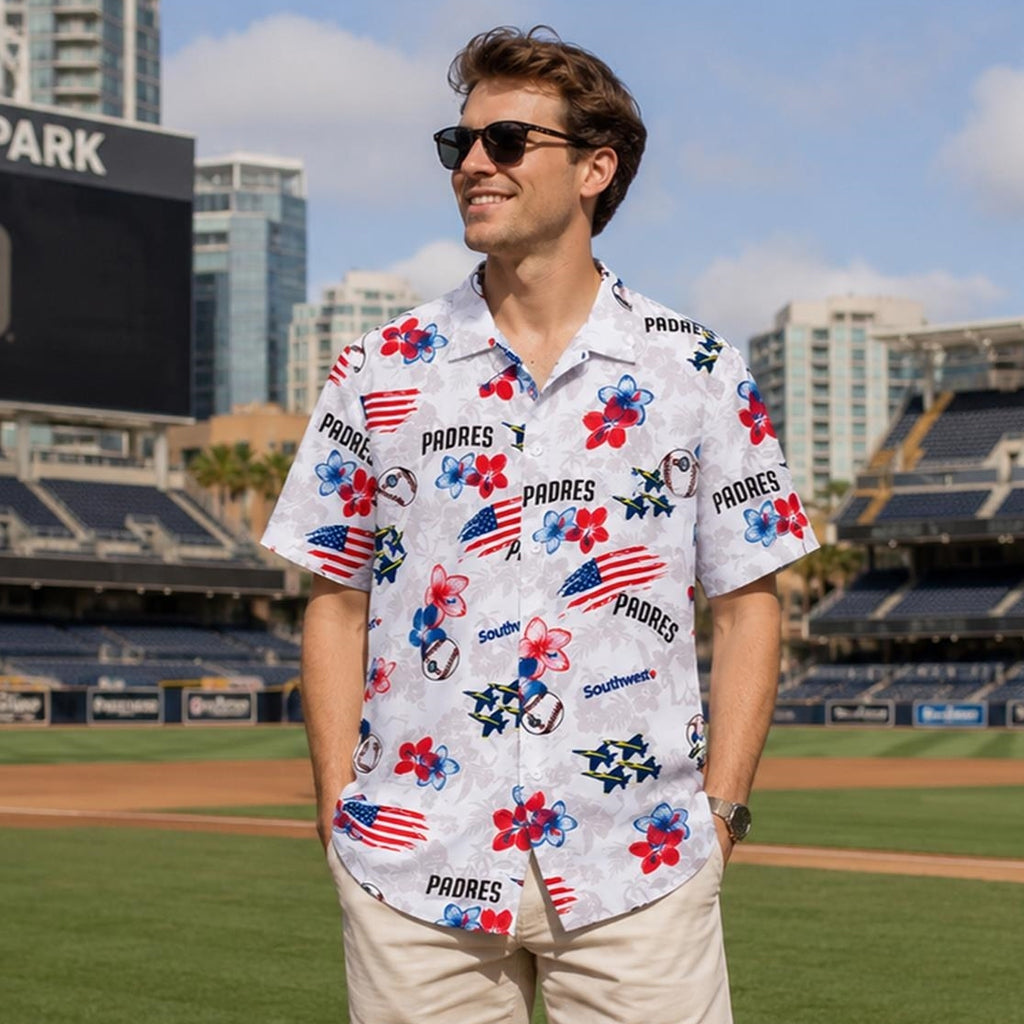 San Diego Padres Patriotic 2026 Hawaiian Shirt – Moonbestprint