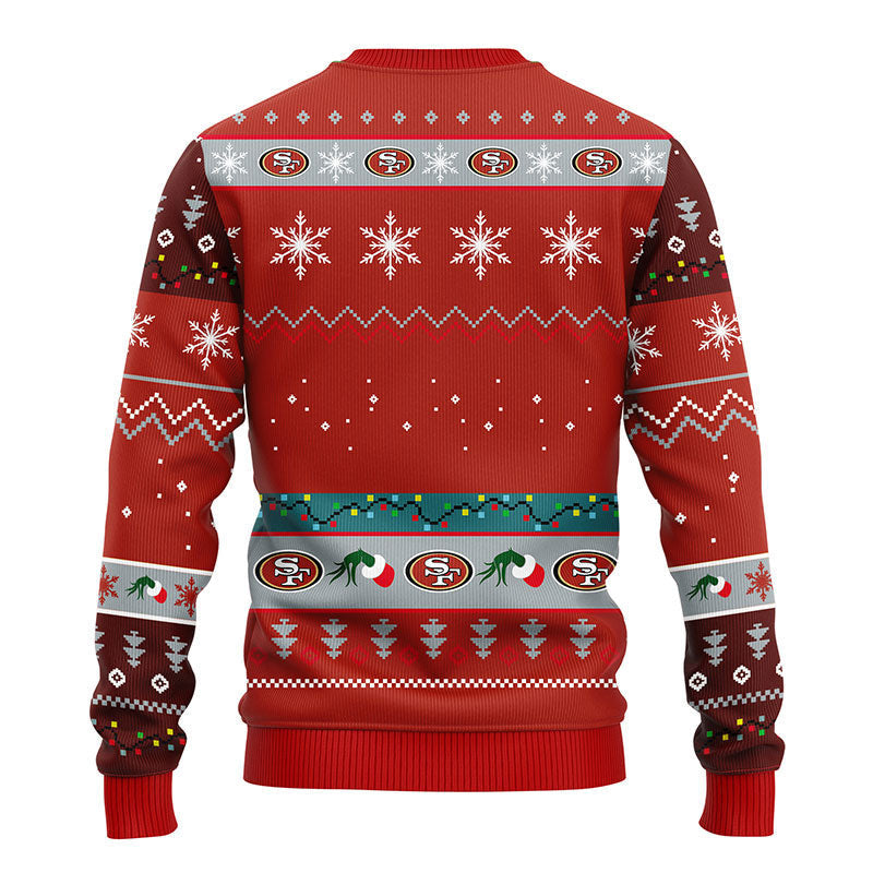 San Francisco 49ers 12 Grinch Xmas Day Ugly Christmas Sweater Moonbestprint