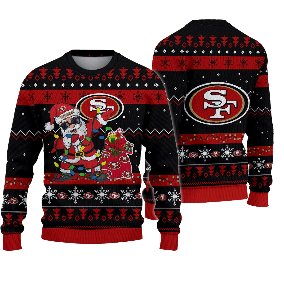 San Francisco 49ers 12 Grinch Xmas Day Ugly Christmas Sweater – Moonbestprint