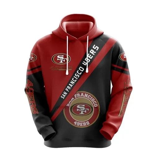San Francisco 49ers 3D Hoodie 2, NFL Hoodie Moonbestprint