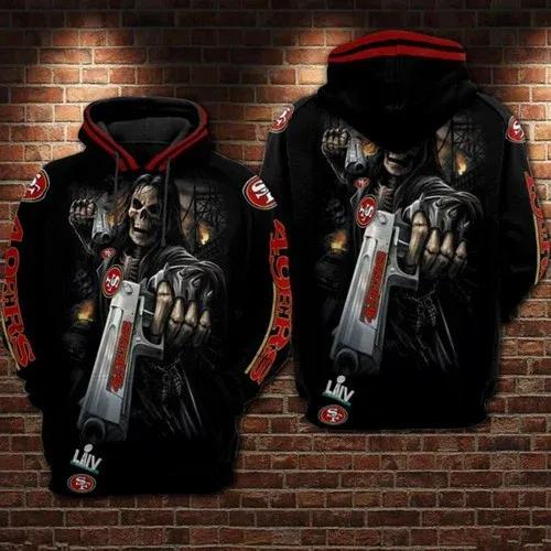 San Francisco 49ers Death Super Bowl San Francisco 49ers 3D Hoodie, NFL Hoodie Moonbestprint