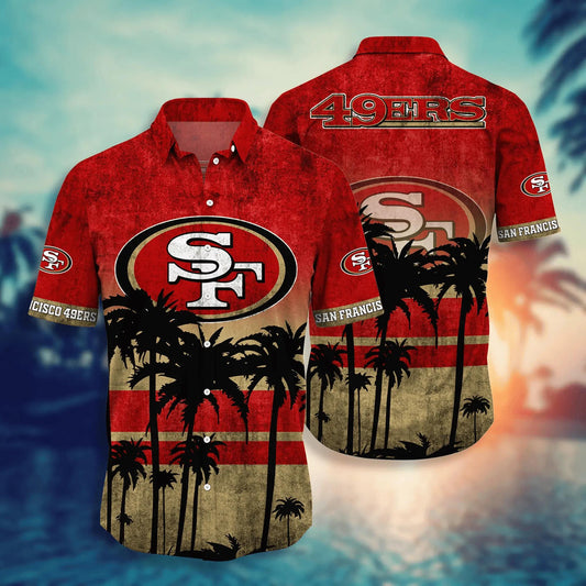 San Francisco 49ers Hawaii Shirt Short Style Hot Trending Summer, NFL Hawaiian Shirt Moonbestprint