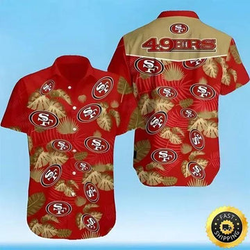 San Francisco 49ers Hawaiian Shirt Best Gift For Football Fans, NFL Hawaiian Shirt Moonbestprint