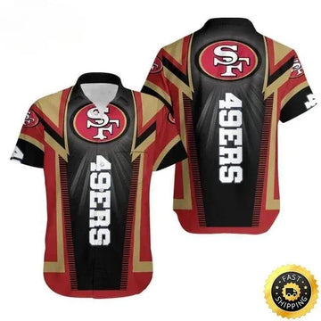 San Francisco 49ers Hawaiian Shirt Best Gift For Football Lovers, NFL Hawaiian Shirt Moonbestprint