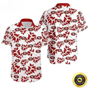 San Francisco 49ers Hawaiian Shirt Gift For Beach Vacation, NFL Hawaiian Shirt Moonbestprint