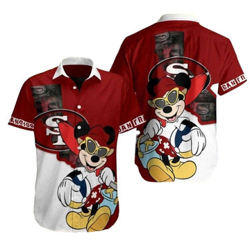 San Francisco 49ers Mickey Playful Hawaiian Shirt - Moonbestprint