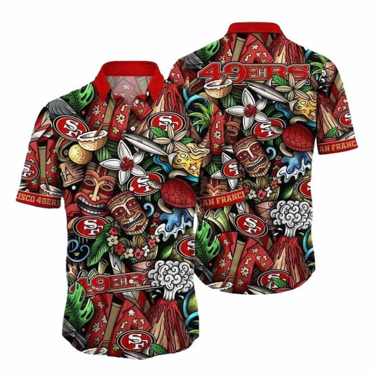San Francisco 49ers Mystical Tiki Adventure Hawaiian Shirt - Moonbestprint