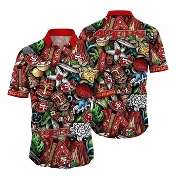 San Francisco 49ers Mystical Tiki Adventure Hawaiian Shirt - Moonbestprint