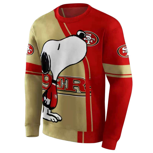 San Francisco 49ers Playful Snoopy Aop Sweatshirt - Moonbestprint