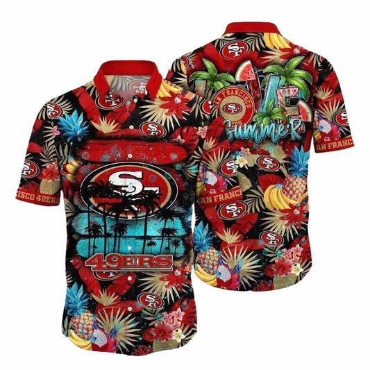 San Francisco 49ers Sunset Beach Party Hawaiian Shirt - Moonbestprint