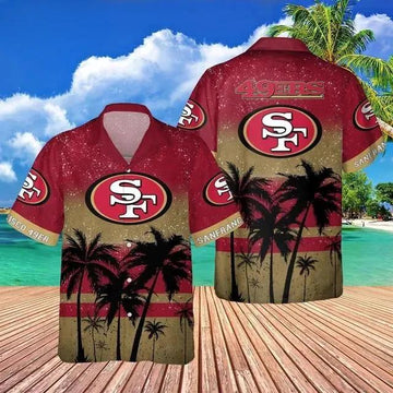 San Francisco 49ers Vintage Floral New Summer Hawaiian Shirt, NFL Hawaiian Shirt Moonbestprint