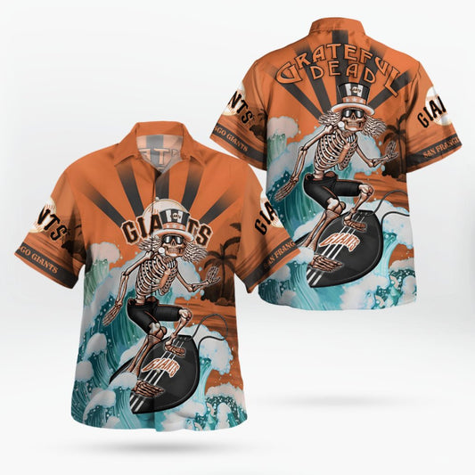 San Francisco Giants Grateful Dead Hawaiian Shirt - Moonbestprint