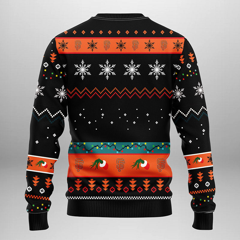 San Francisco Giants Grinch Ugly Christmas Sweater Moonbestprint