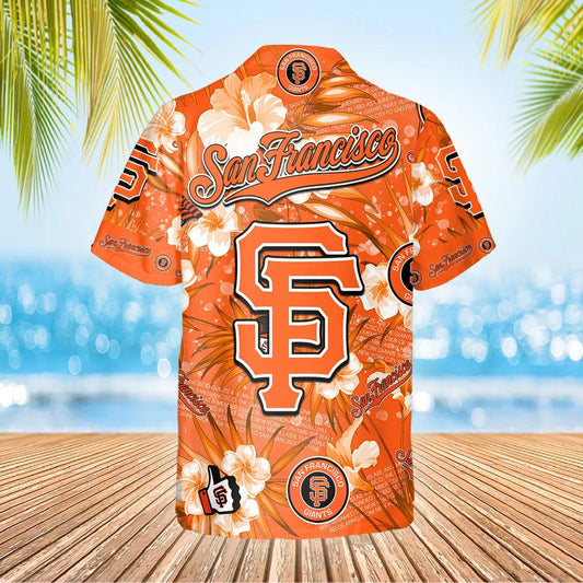 San Francisco Giants Hawaiian Shirt, MLB Hawaiian Shirt Gift For Fans Moonbestprint