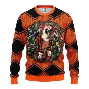 San Francisco Giants Pub Dog Ugly Christmas Sweater, MLB Christmas Sweater Moonbestprint