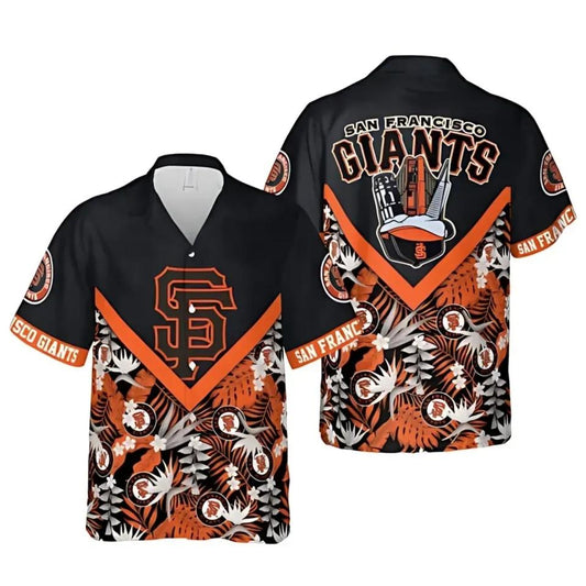 San Francisco Giants Vintage Badge Hawaiian Shirt, MLB Hawaiian Shirt Moonbestprint