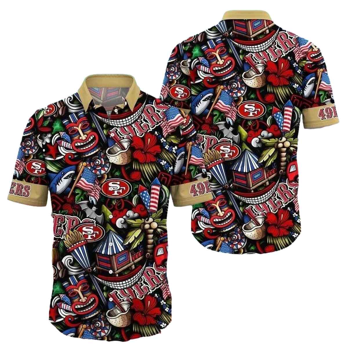San Francisco Tiki Fest 49ers 2025 Hawaiian Shirt - Moonbestprint