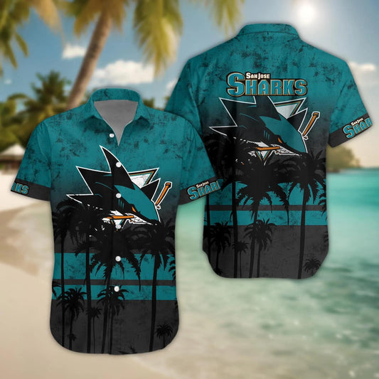 San Jose Sharks Hawaii Shirt, NHL Hawaiian Shirt Moonbestprint
