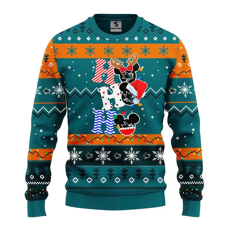 San Jose Sharks Hohoho Ugly Christmas Sweater, NHL Christmas Sweater Moonbestprint