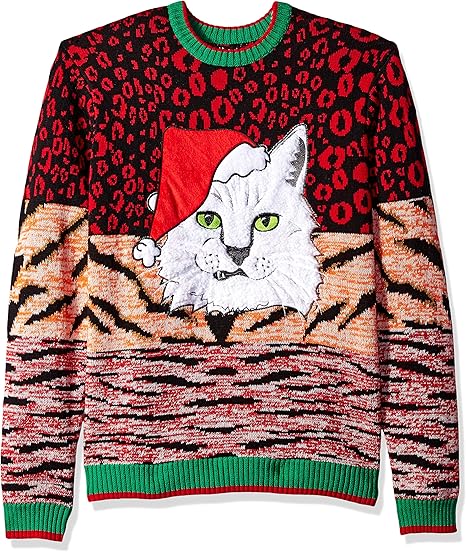 Santa Cat Animal Print Christmas Ugly Sweater – Moonbestprint