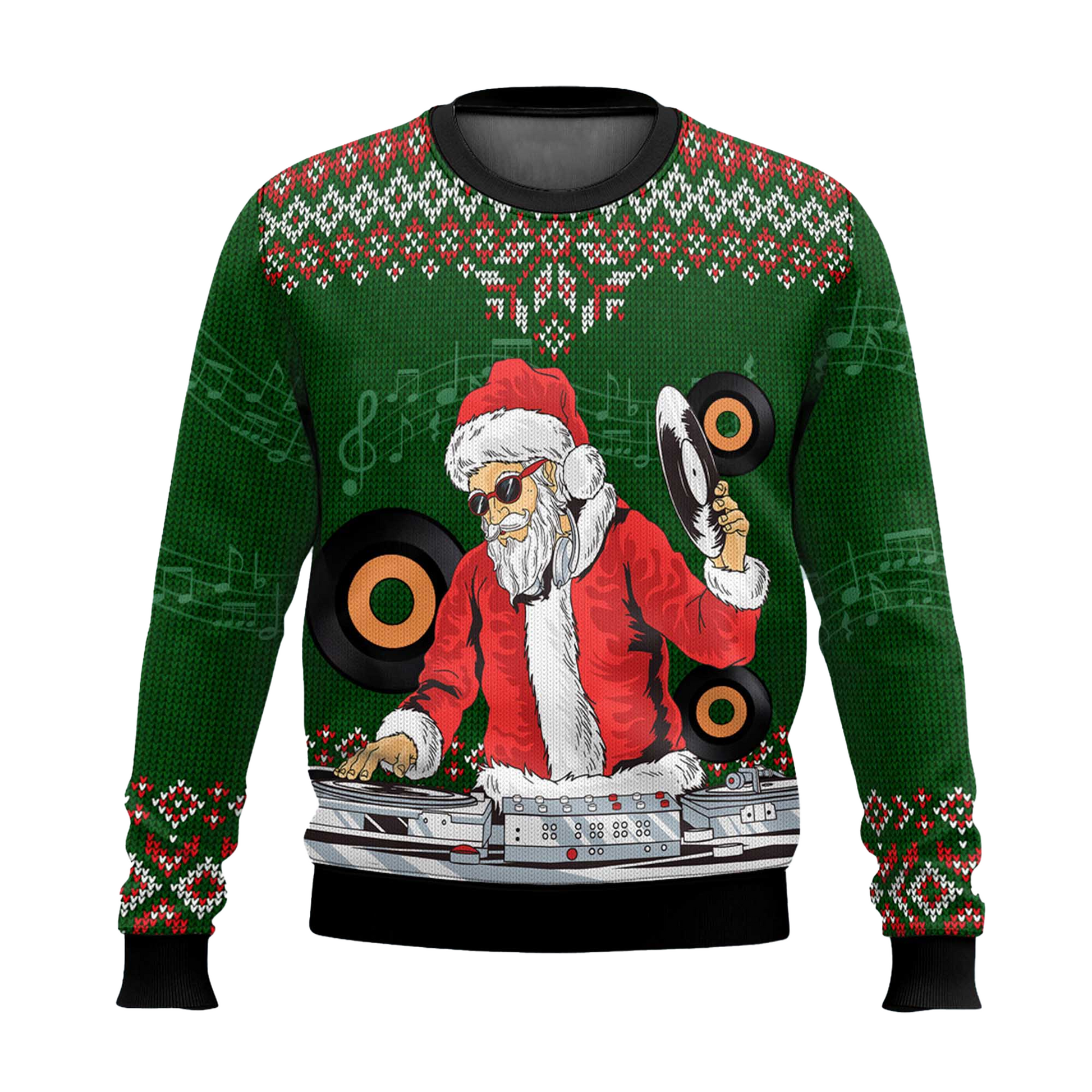 Santa Claus DJ Ugly Christmas Sweater 2025 – Moonbestprint