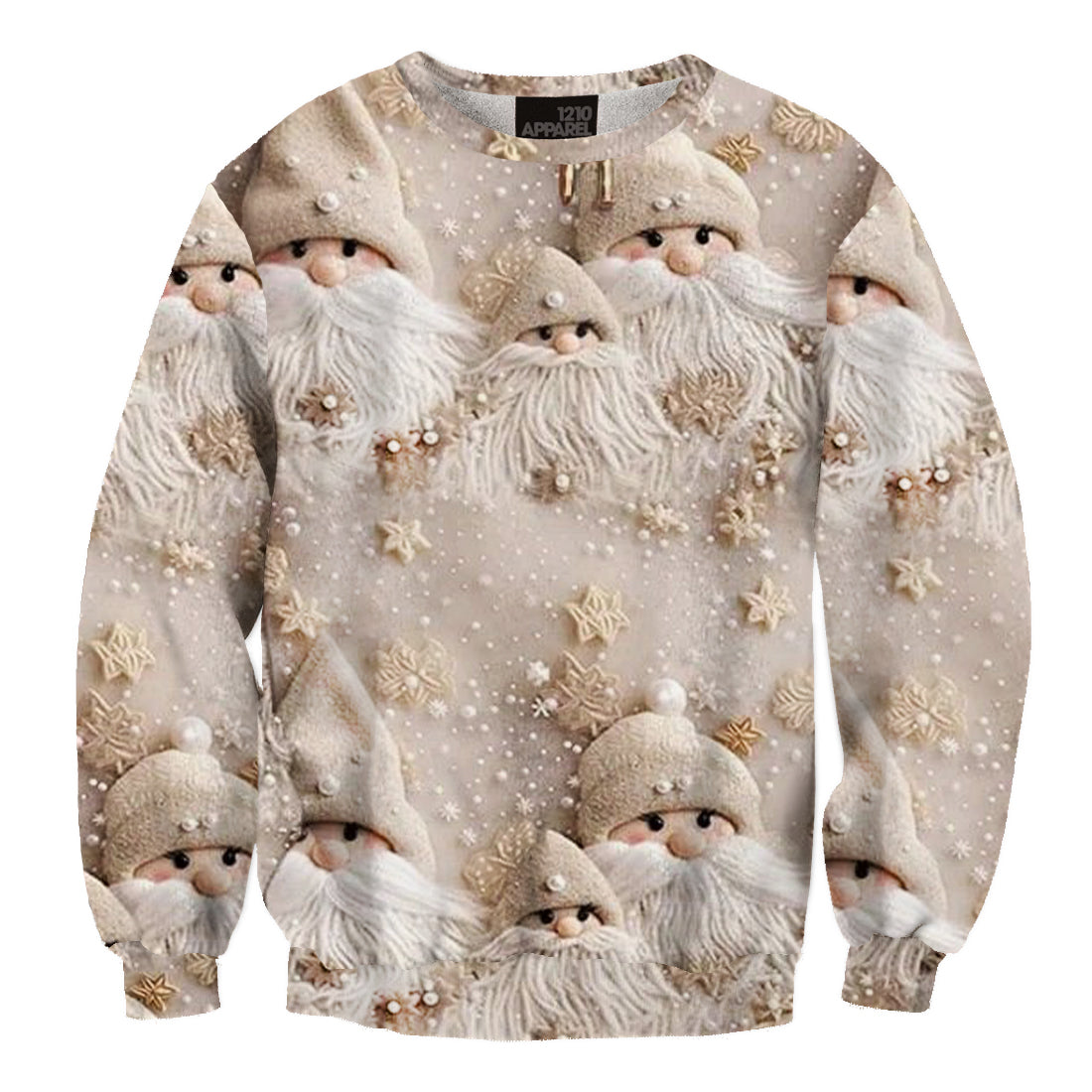Santa Claus Printed Ugly Christmas Sweater - Moonbestprint