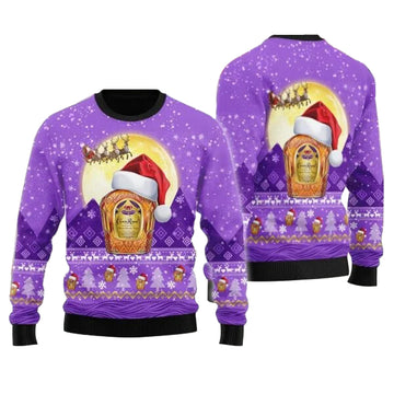 Santa Claus Sleigh Crown Royal Ugly Sweater – Moonbestprint