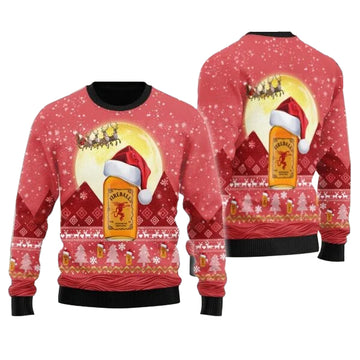 Santa Claus Sleigh Fireball Ugly Sweater – Moonbestprint