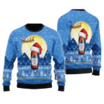 Santa Claus Sleigh Michelob ULTRA Ugly Sweater – Moonbestprint