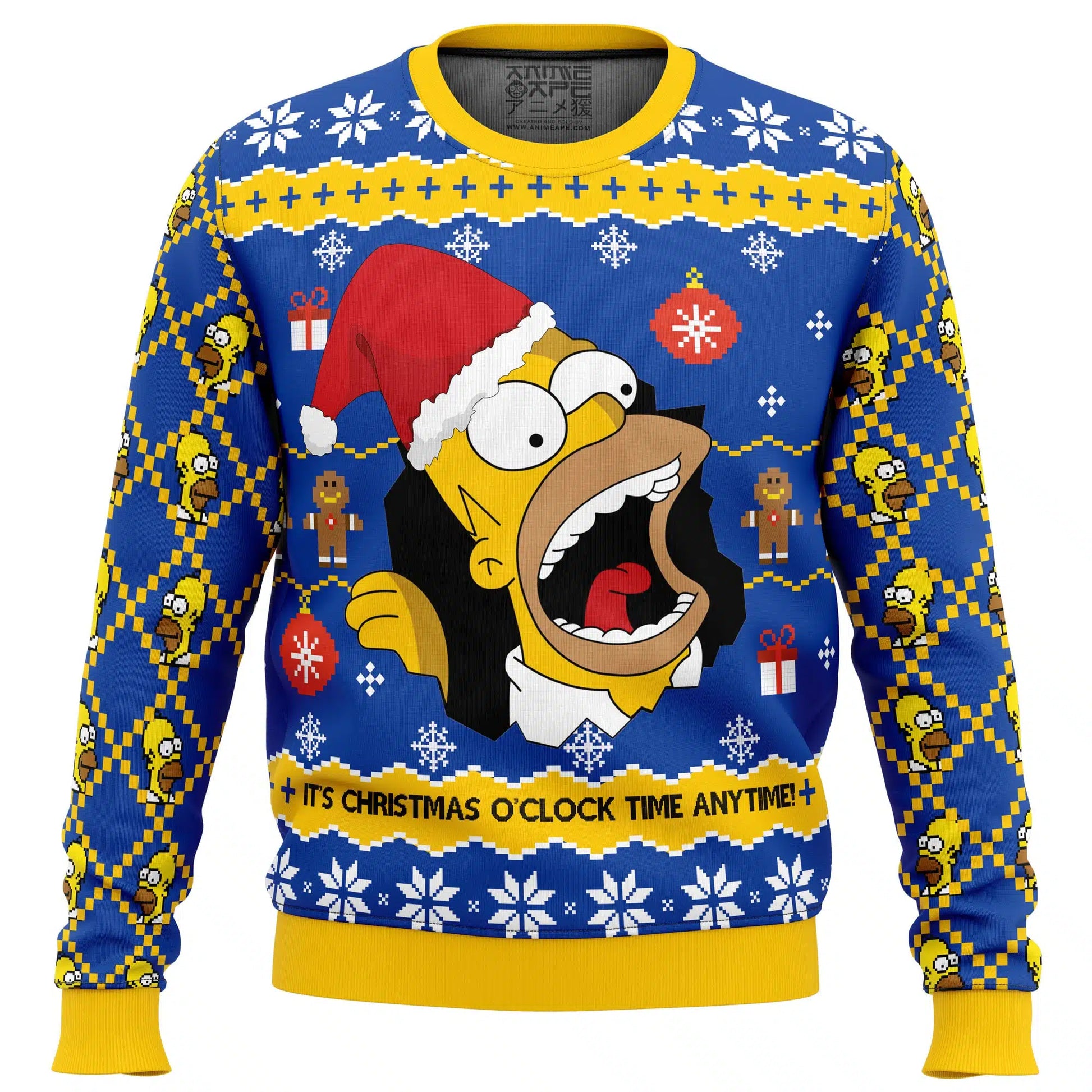 Santa Homer The Simpsons Ugly Christmas Sweater – Moonbestprint