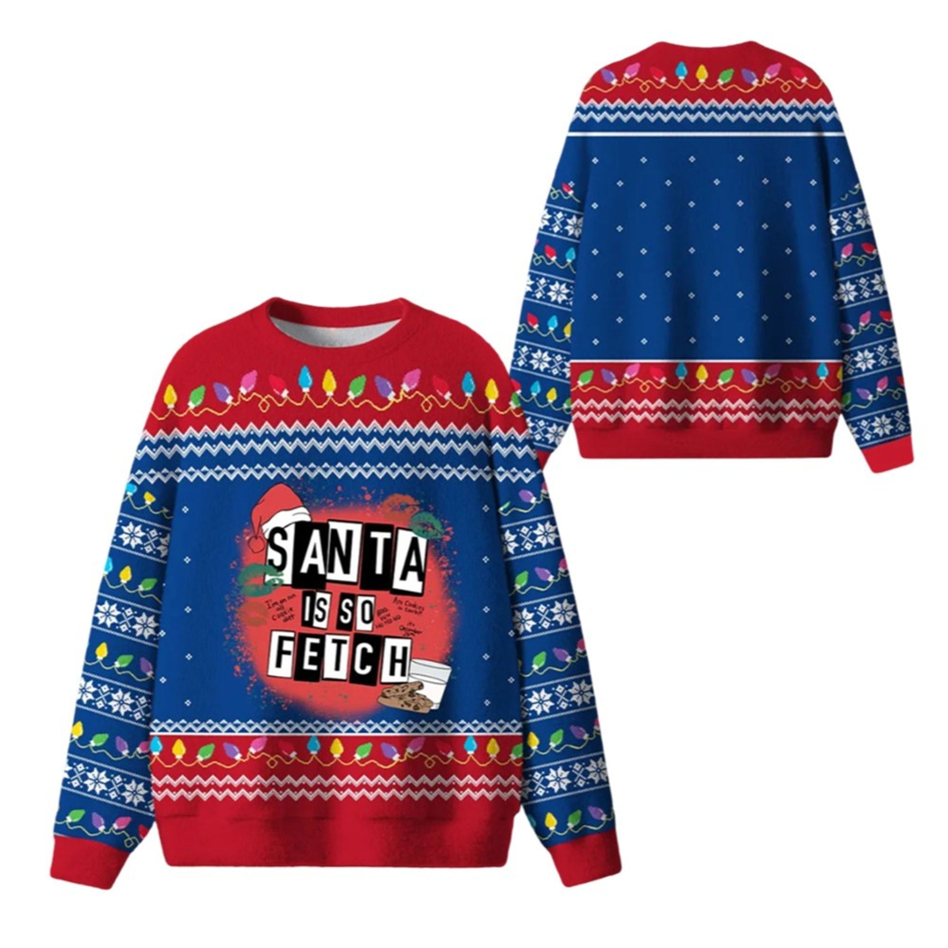 Santa Is So Fetch Ugly Sweater 2026 Christmas - Moonbestprint
